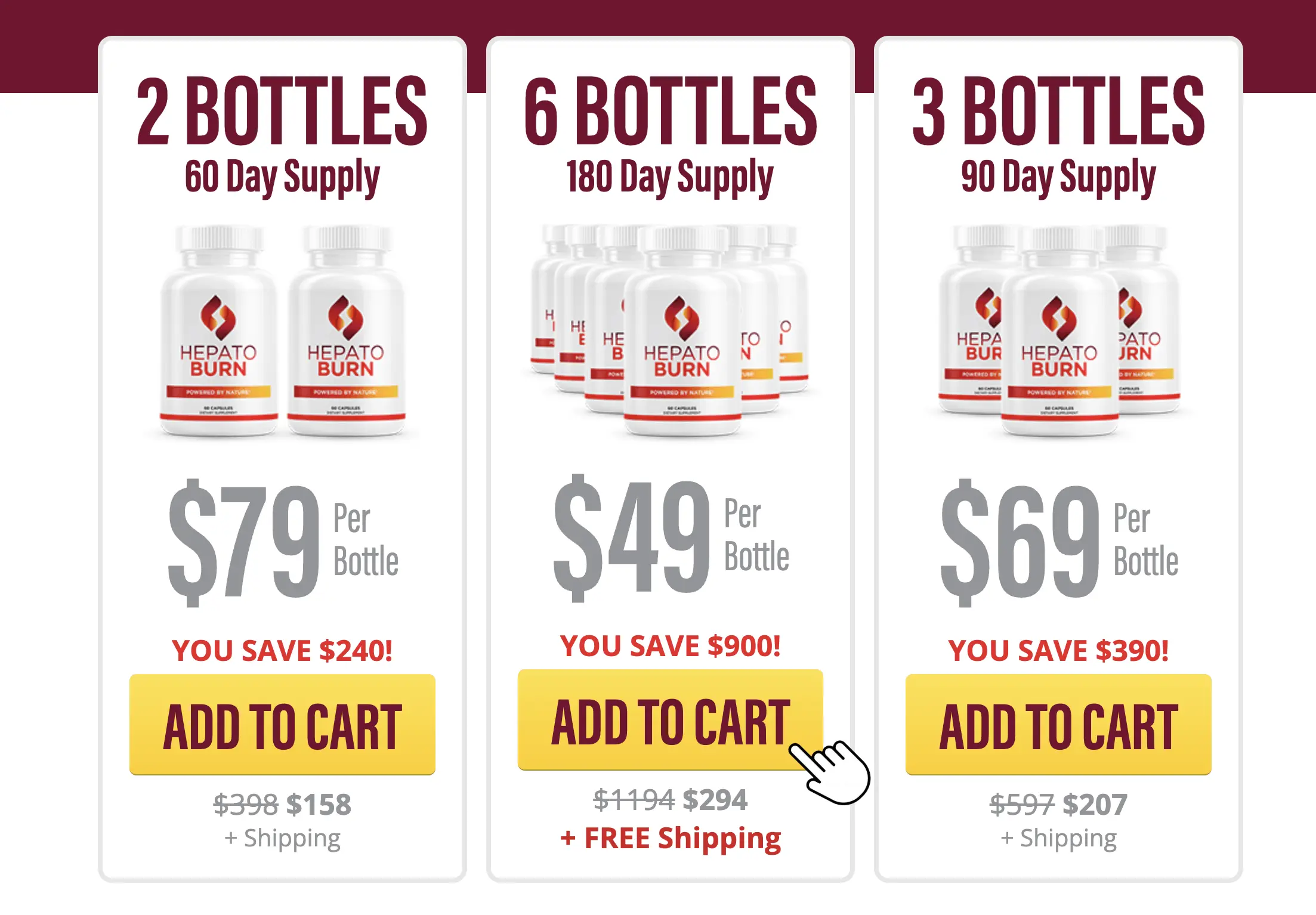 HepatoBurn Pricing